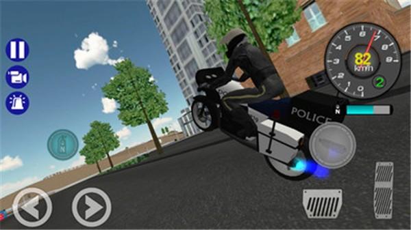 警察摩托车骑手图0