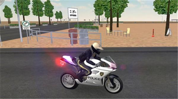 警察摩托车骑手图1