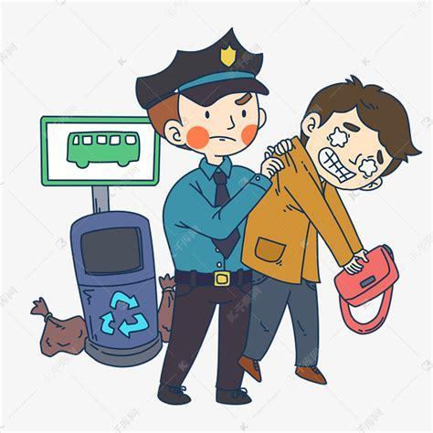 警察抓小偷图0