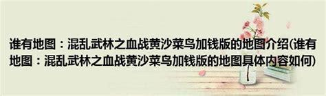 混乱武林加钱版图3