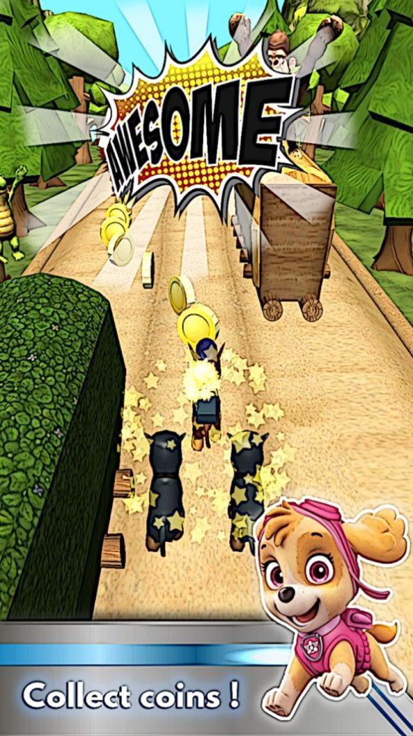 汪汪巡逻幼仔赛跑图1